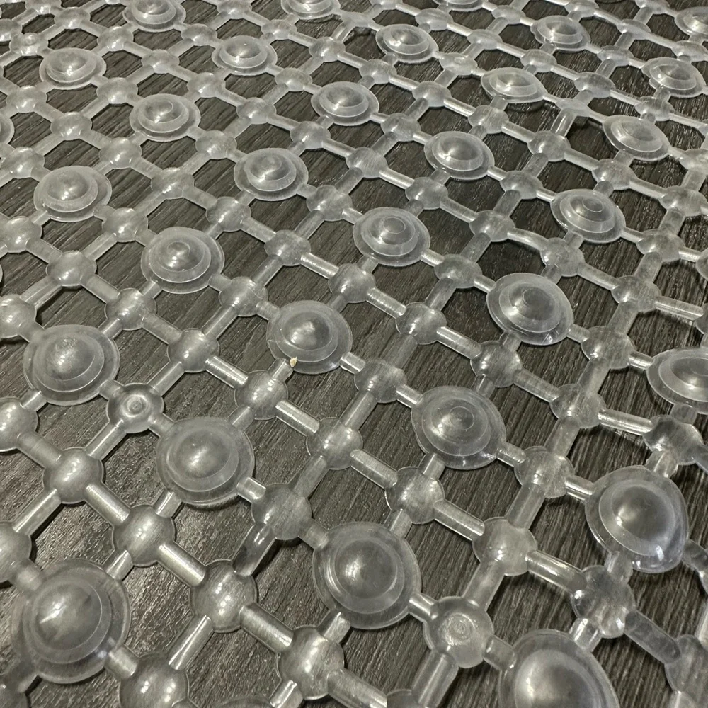 Clear plastic shower mat - new and never used